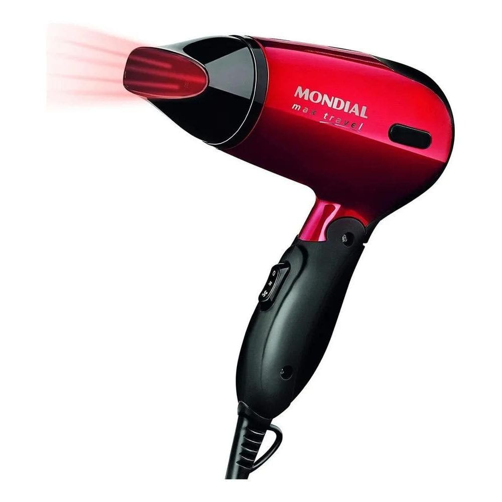 Secador De Cabelo Dobrável Mondial Max Travel 1200W Sc-10