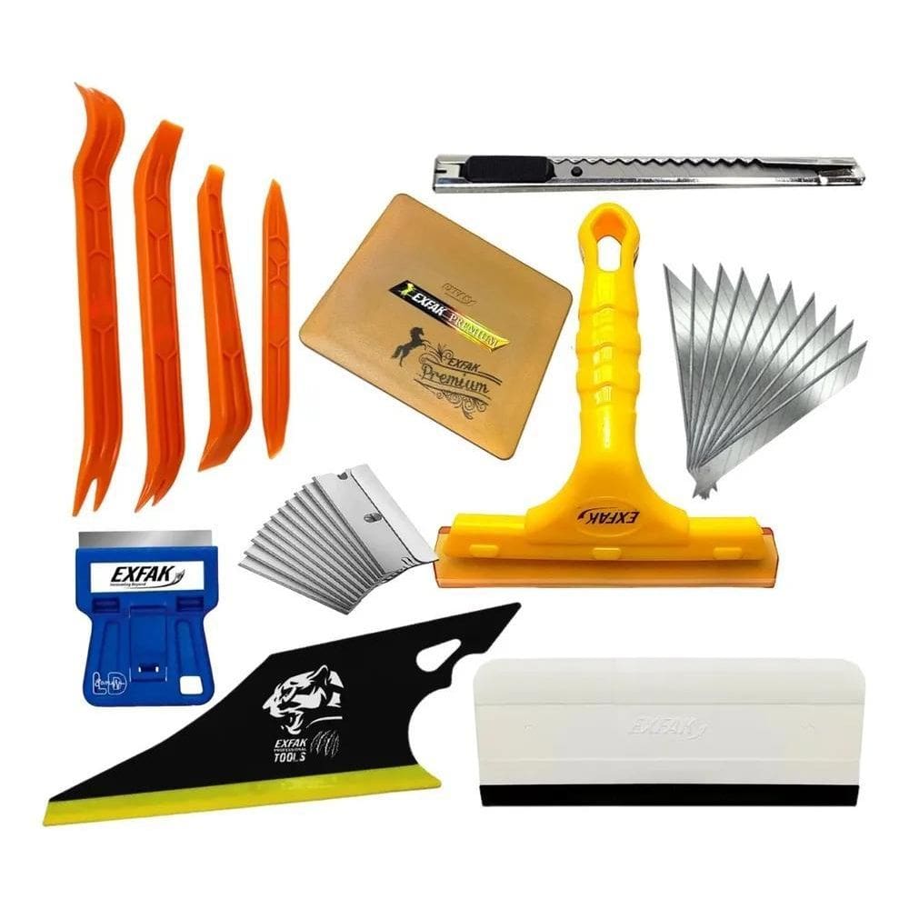 2X Kit 12 Peças Espátula Para Aplicação Adesivo Vinil Insulf