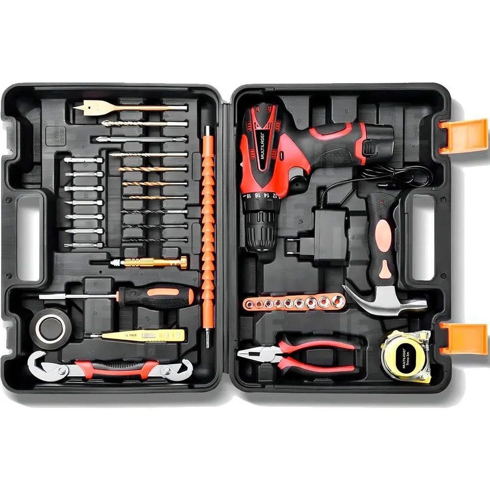 Furadeira Parafusadeira Sem Fio De 10Mm Multilaser Ho073 12V