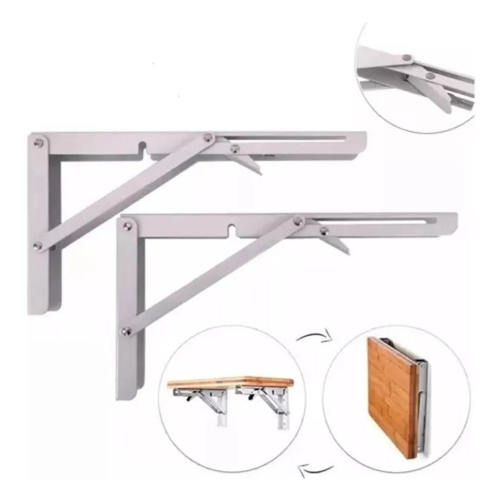 Suporte Mão Francesa Dobrável Retrátil Reforçada 30Cm Rrf