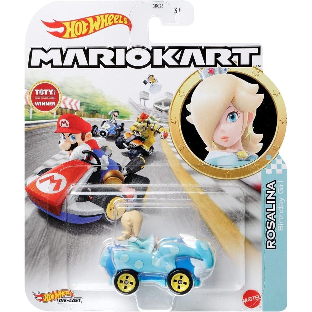 Hot Wheels Mario Kart Rosalina Birthday Girl Diecast