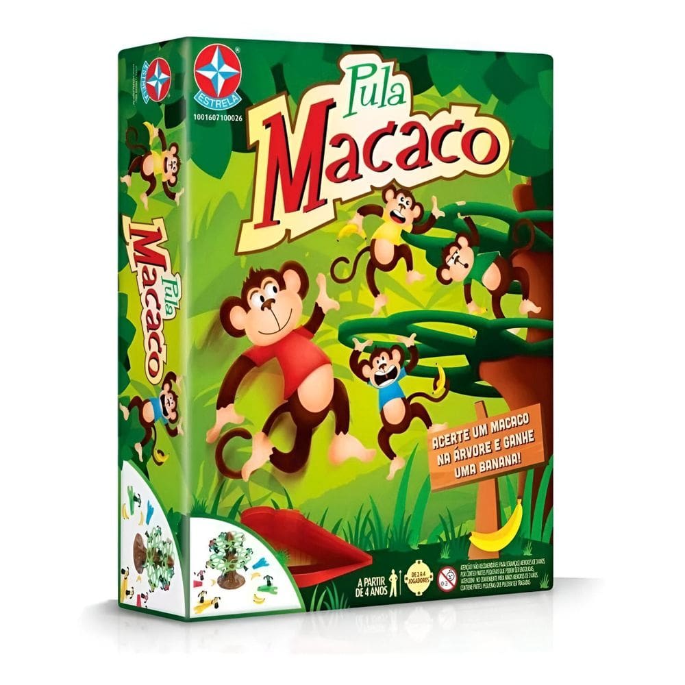 Jogo Pula Macaco Clássico Brinquedo Criança Diversão