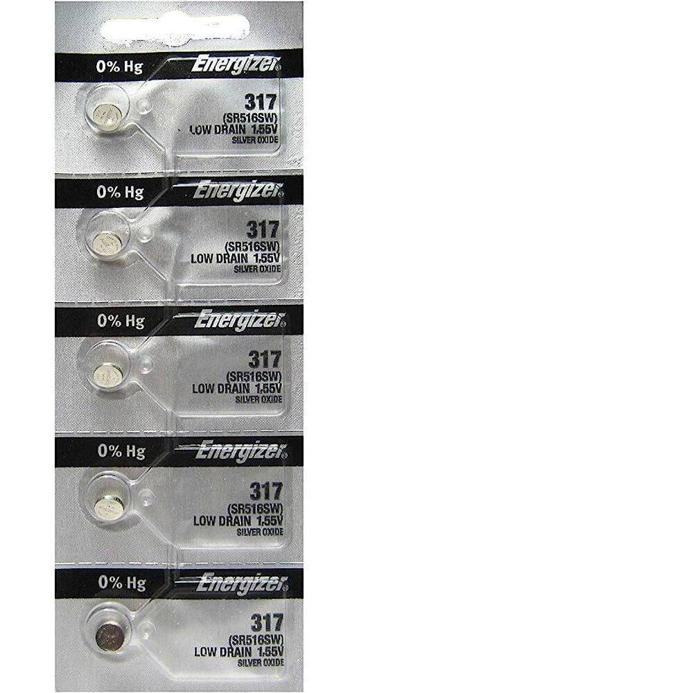 Pilha Bateria Relógio 317 Sr516Sw Energizer C/5 Un