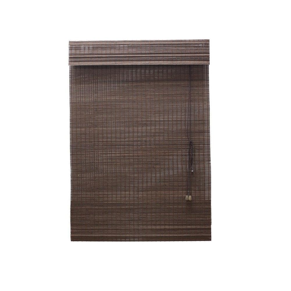 Persiana Bambu Romana Tabaco 80 L X 160 A Cm Cortina Madeira