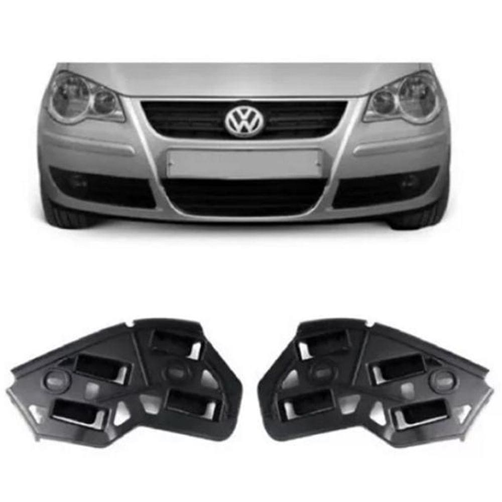 Par Suporte Guia Parachoque Dianteiro Polo 2007 08 09 A 2011