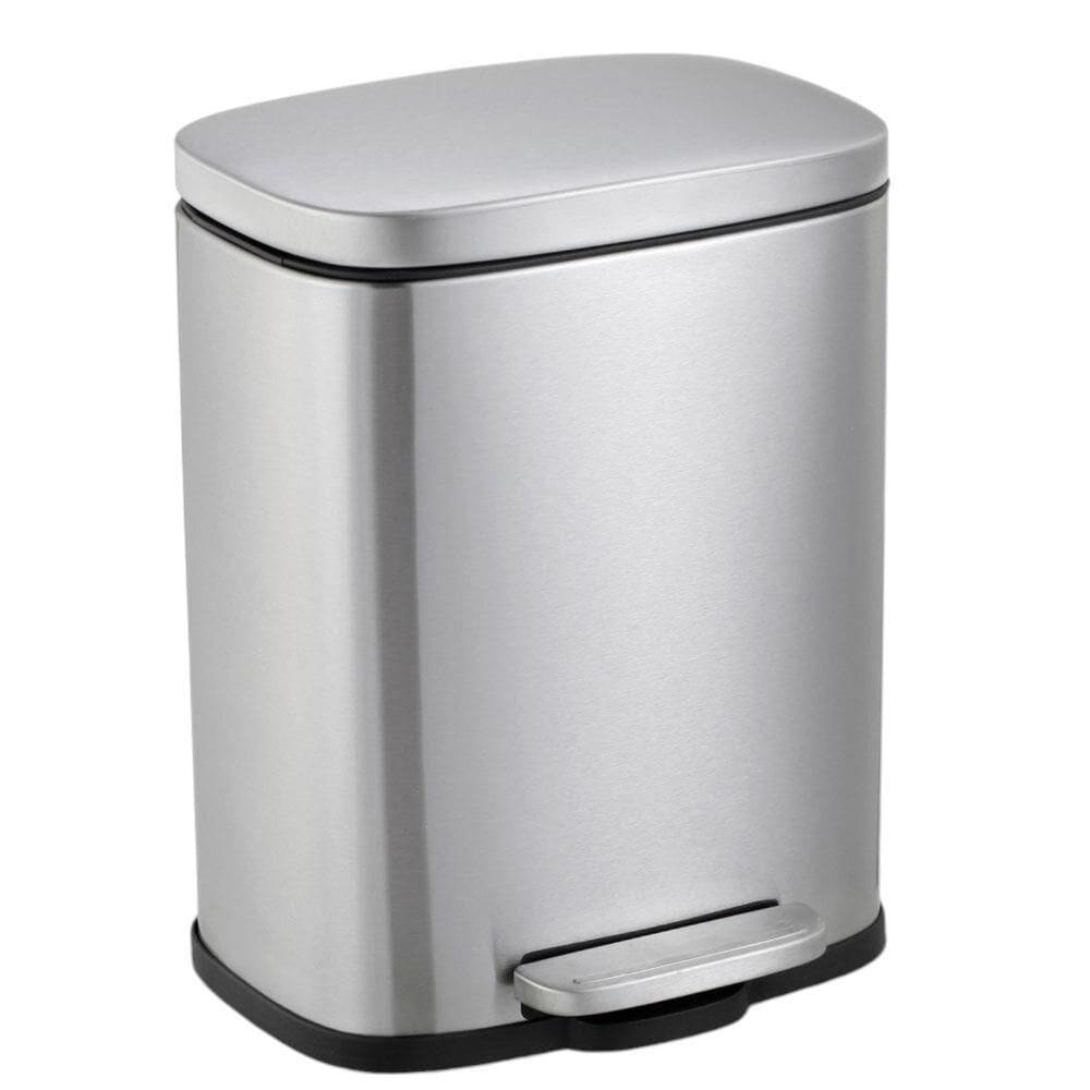Lixeira Inox Retangular 12l Com Pedal - Sofisticação E Funcionalidade Para Seu Lar
