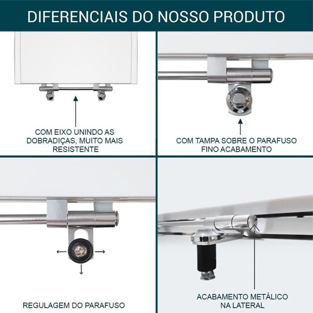 Assento Sanitário Decorado Bali Preto Para Bacia Incepa