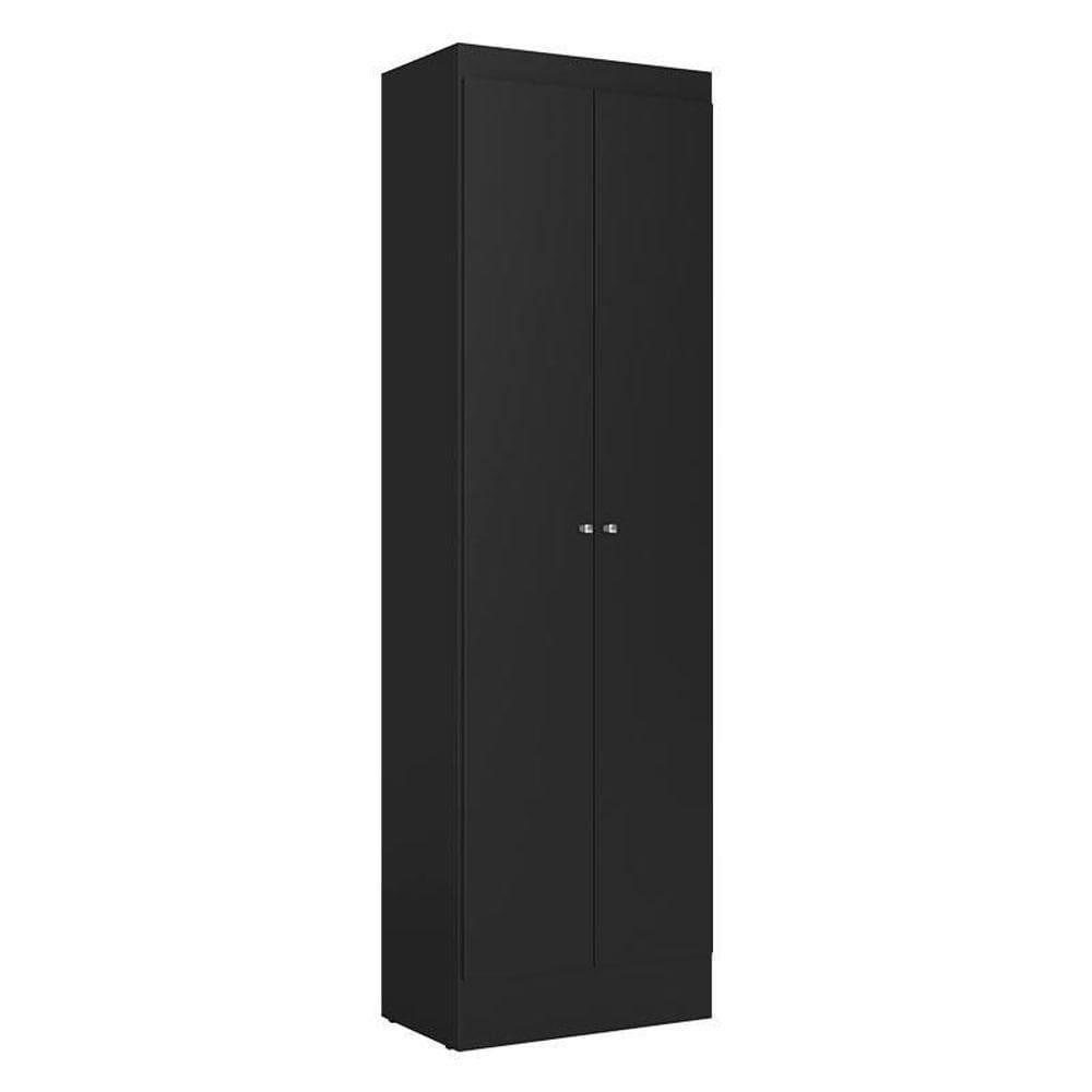 Armário Multiuso 2 Portas Space Preto Acetinado - Thb