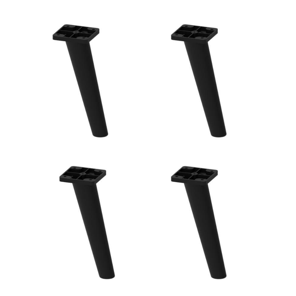 Kit 4 Pés Palito Retrô Para Paneleiro-balcão 70cm-balcão Canto Veneza Multimóveis Mp3077 Preto