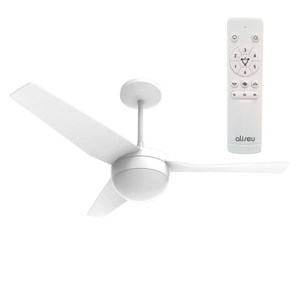Ventilador De Teto Aliseu Jet ECO Branco - Bivolt - Com Controle Remoto