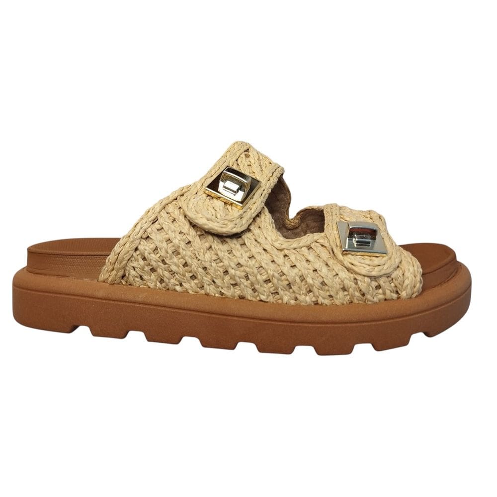 Papete Feminino Flatform Vizzano Trançado Fivela 6510.119