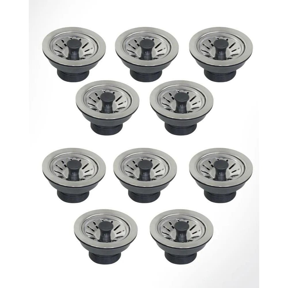 Kit Revenda 10 Válvulas Inox 3.1/2 Para Pia Cozinha Americana