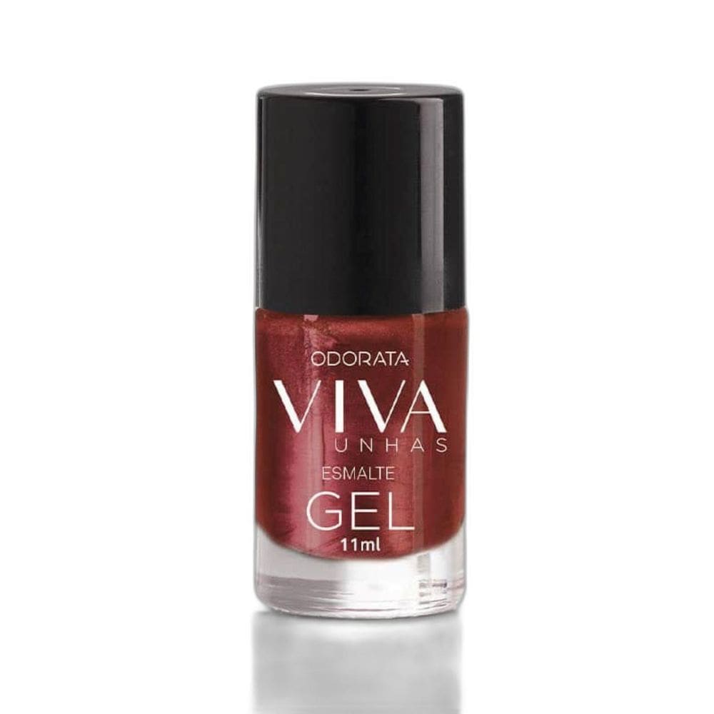 Esmalte Em Gel Sedução Vinho Cintilante Não Precisa Cabine
