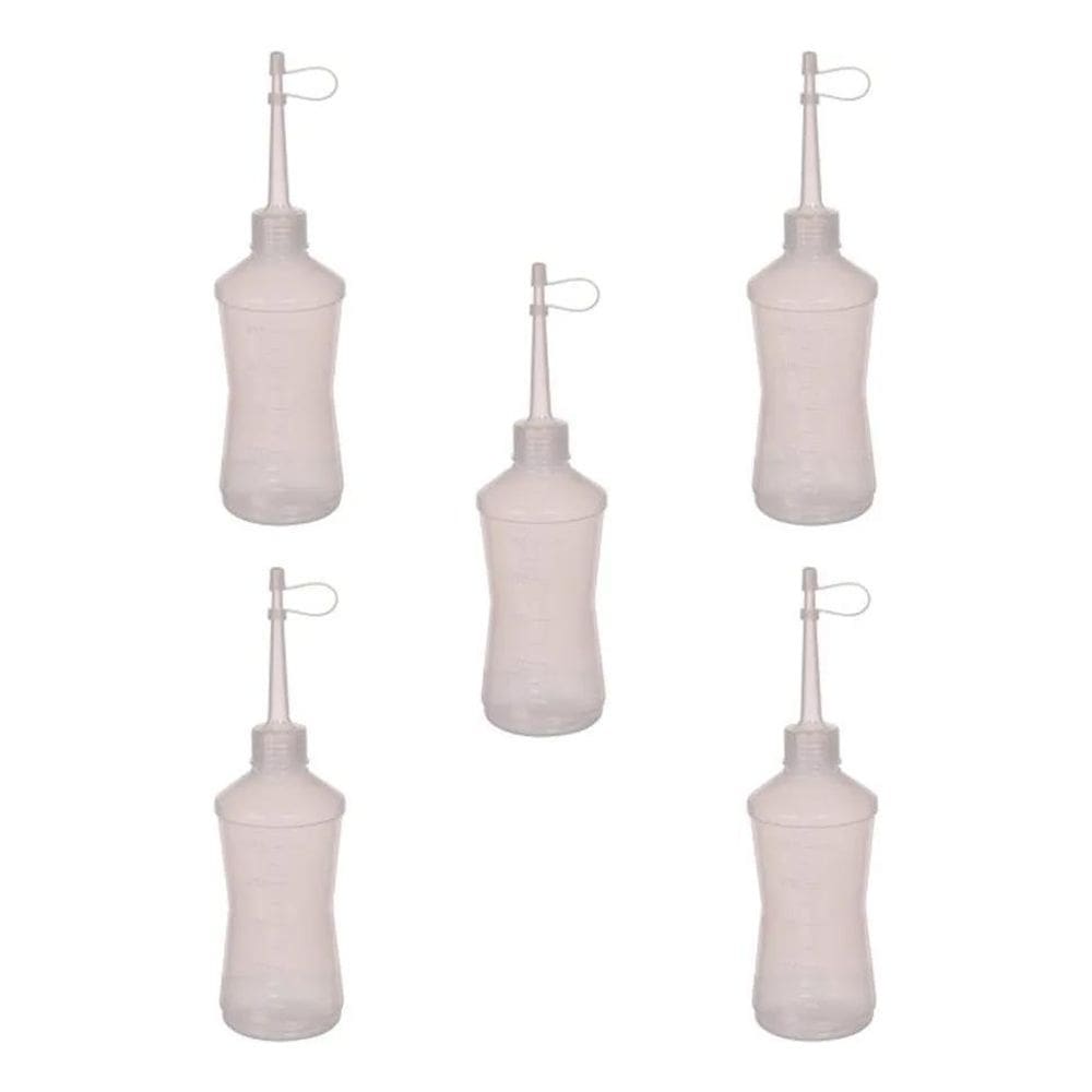 2X Almotolia Bico Reto Aplicador 125Ml Kit Com 5 Peças
