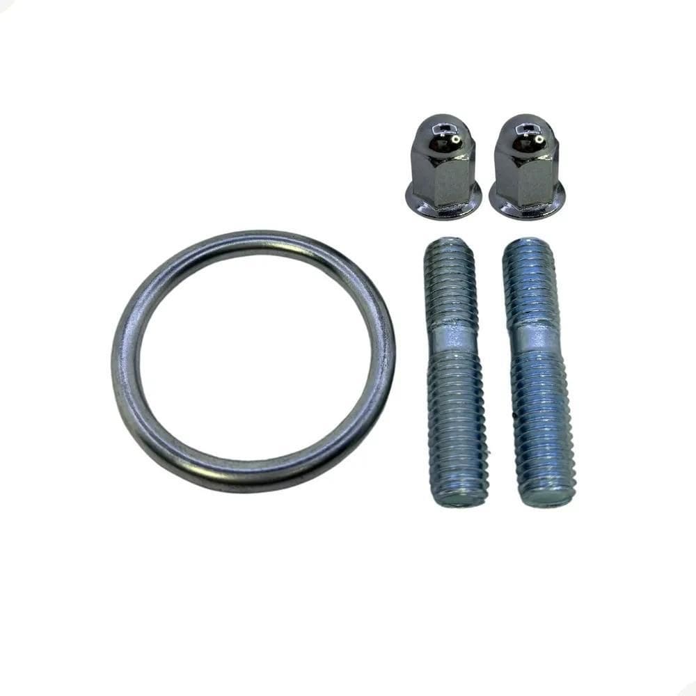 2X Parafuso Prisioneiro+Porca+Anel Escape Cg 125 2000 A 2004