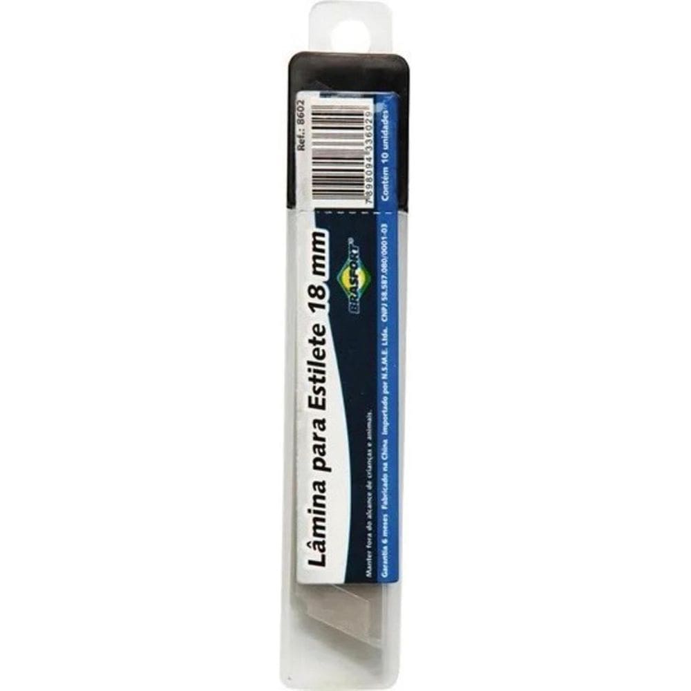 Lâmina Para Estilete 30 Unidades 3 Pacotes 18Mm Brasfort