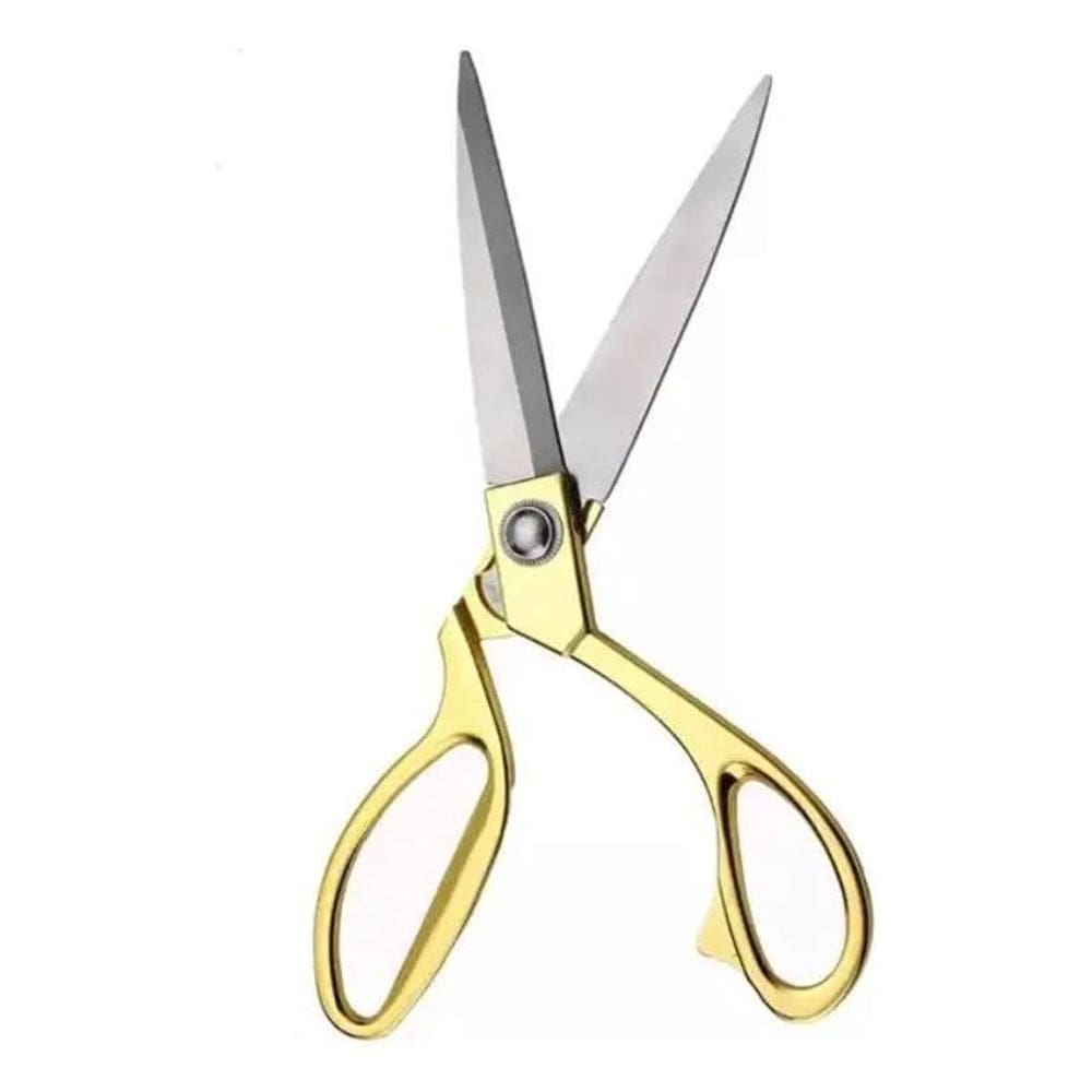 2X Tesoura Alfaiate Profissional Costura Tecido Aço Inox Gra