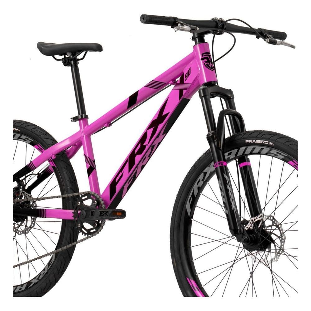 Bicicleta Frx X90 Aro 26 Freeride Coroa Unica Pink 14