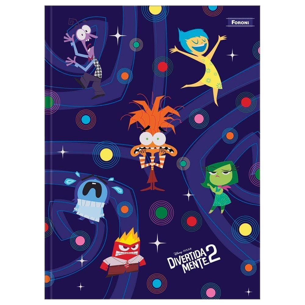 Caderno Brochura 160Fls Divertidamente 2 Personagens Foroni