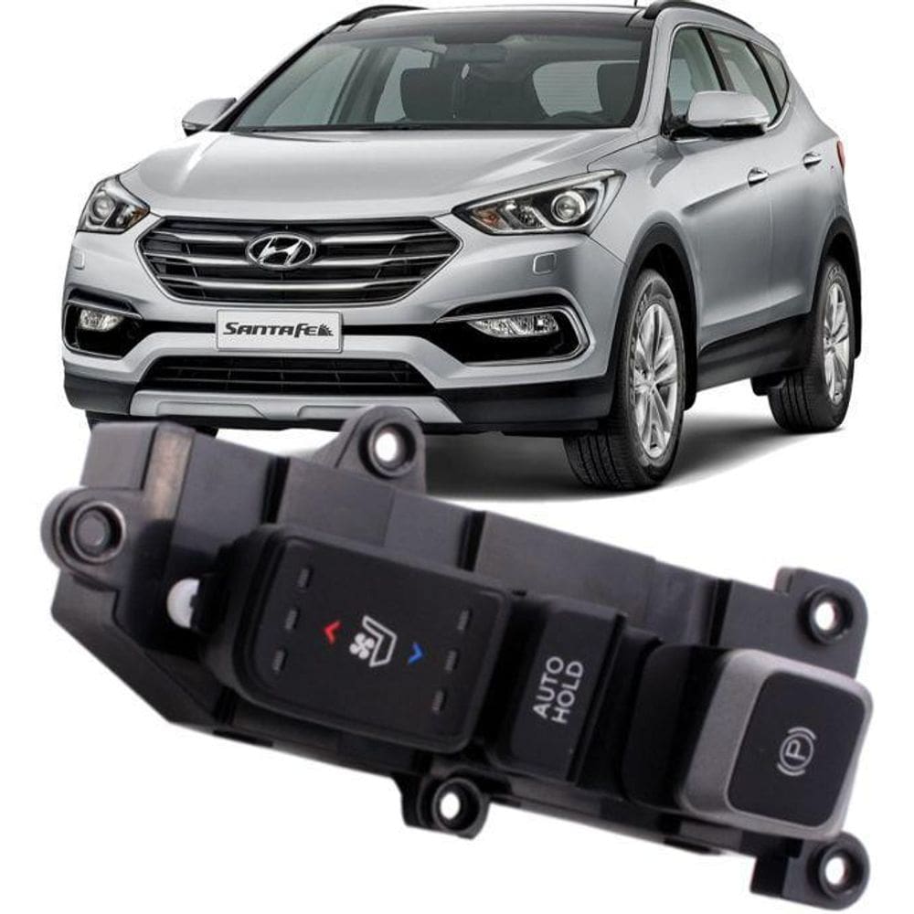 Botão Freio De Mão E Ventilação Santa Fe 3.3 V6 2014 À 2019