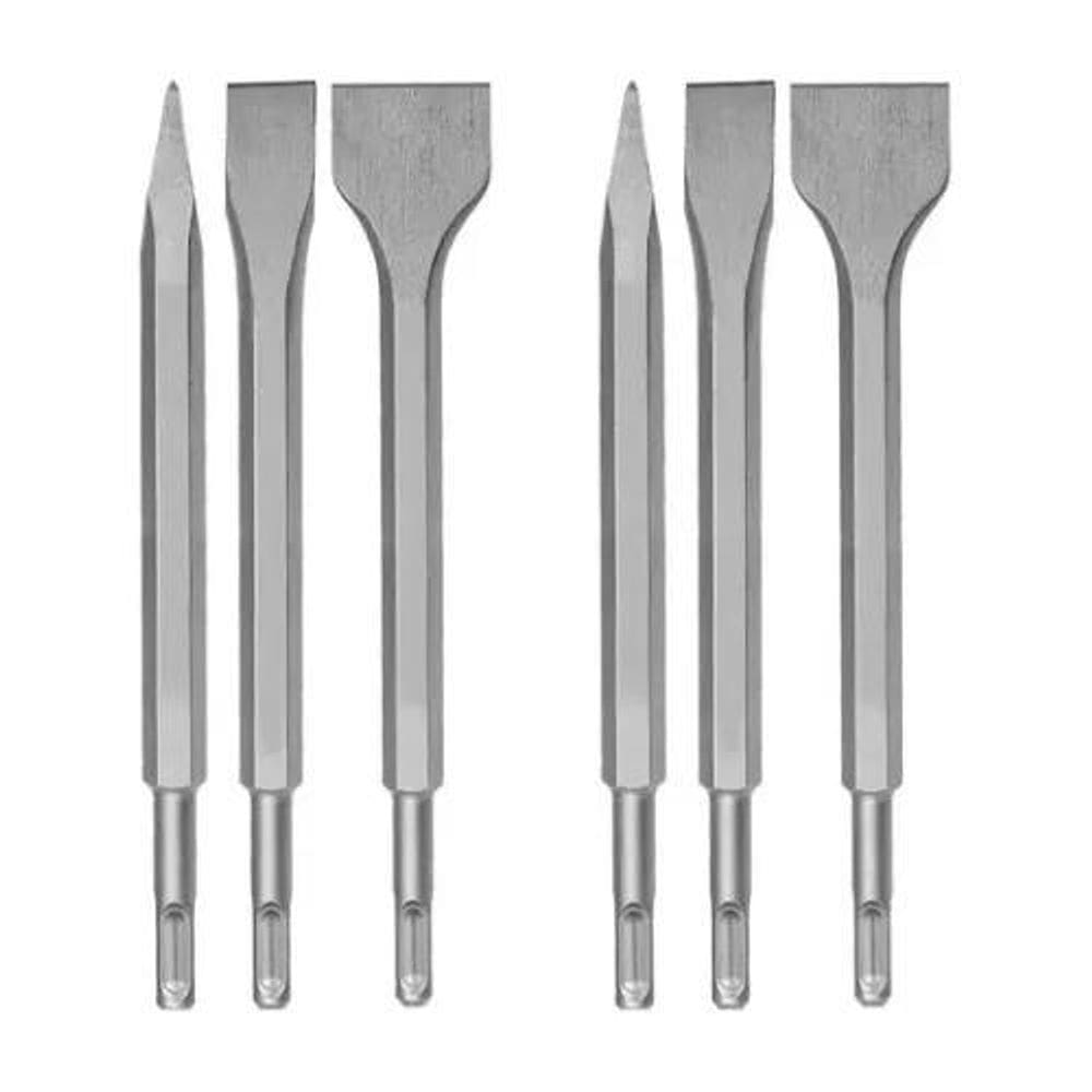 Jogo Sds Plus 2 Talhadeiras E 1 Ponteiro Martelete 250 Mm