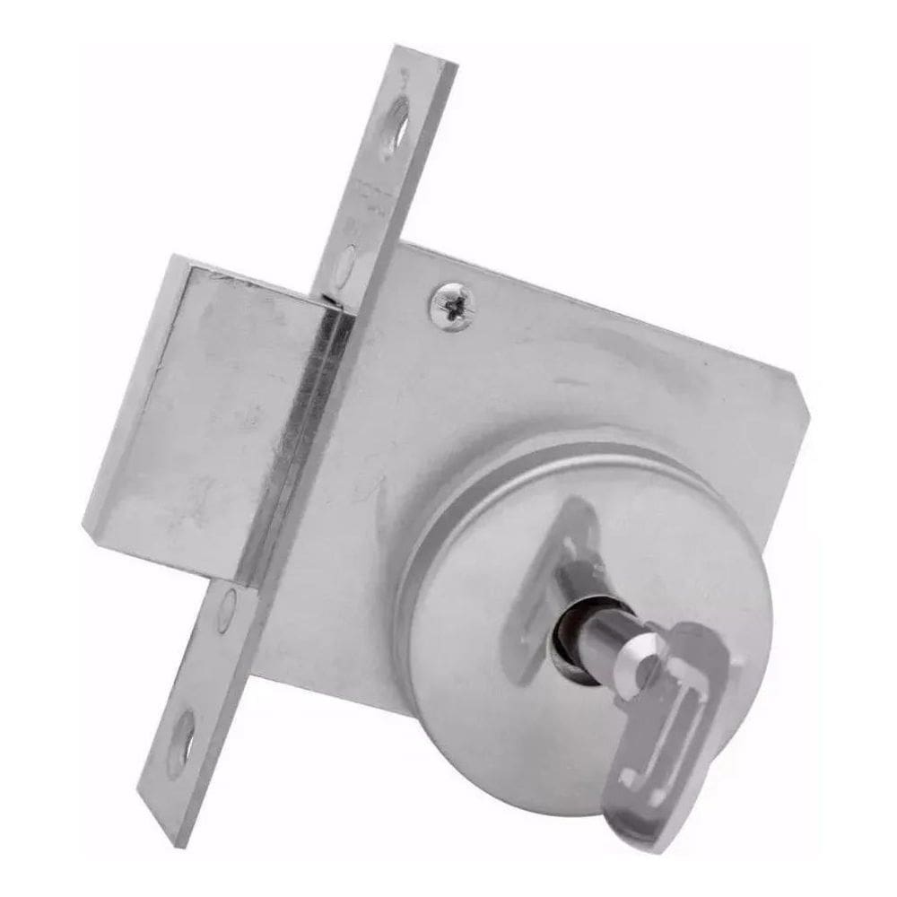 2X Fechadura Pado Tetra Inox Trava Chave Auxiliar Cromado Po