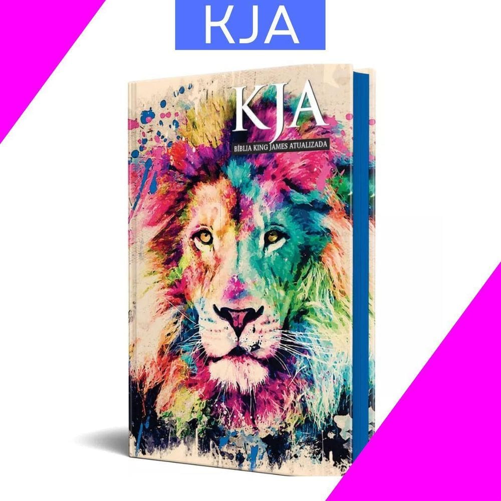 Biblia Sagrada Jovem Slim King James Atualizada Leao Lions