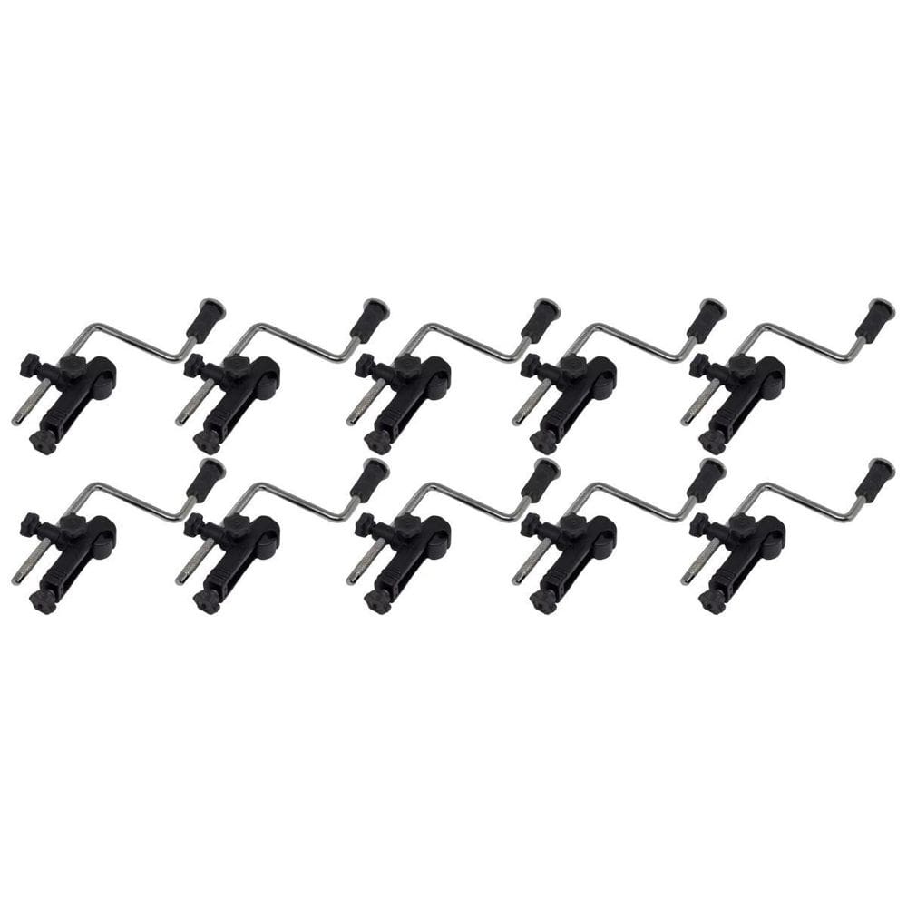 Kit 10 Clamp Suporte De Microfone Percussão Estilo Garra Lp