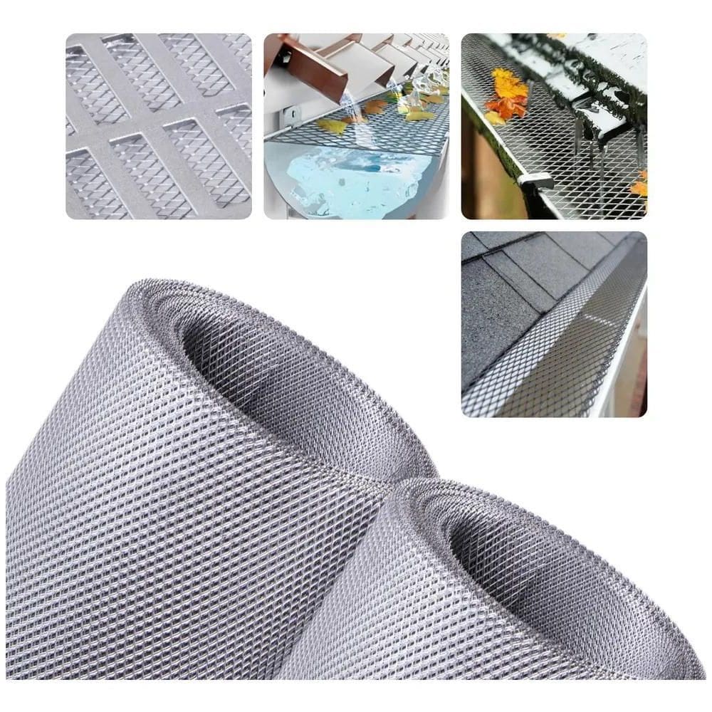 2X Tela Anti Inseto Calha Ralo Alumínio Expandido 40Cm X 1,0