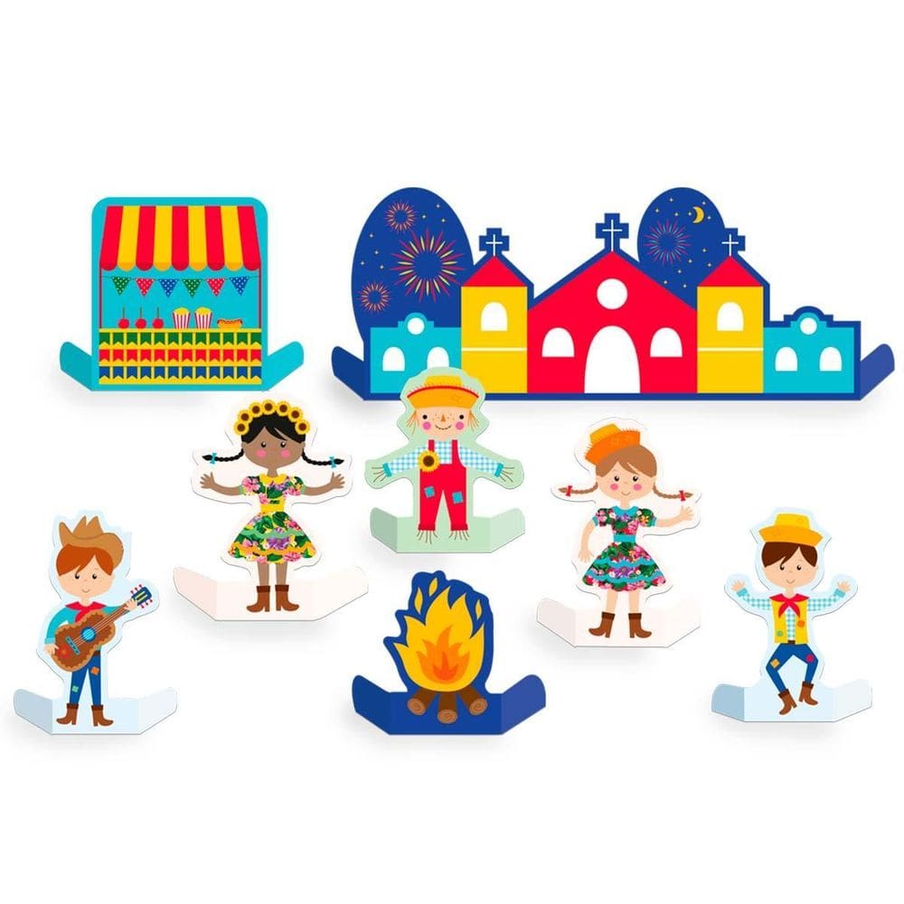 Decoração De Mesa Festa Junina Divertida 08Un