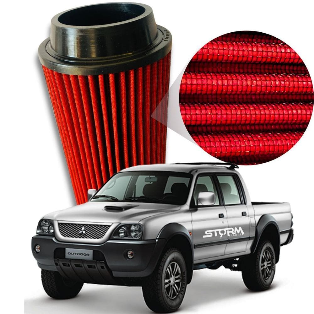 Filtro Ar Esportivo Mitsubishi L200 2.8 Diesel 2003 A 2012