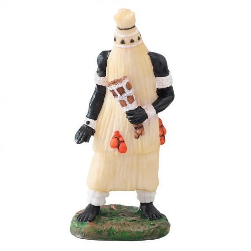 Escultura Orixá Omolu Palha 15 Cm Em Resina