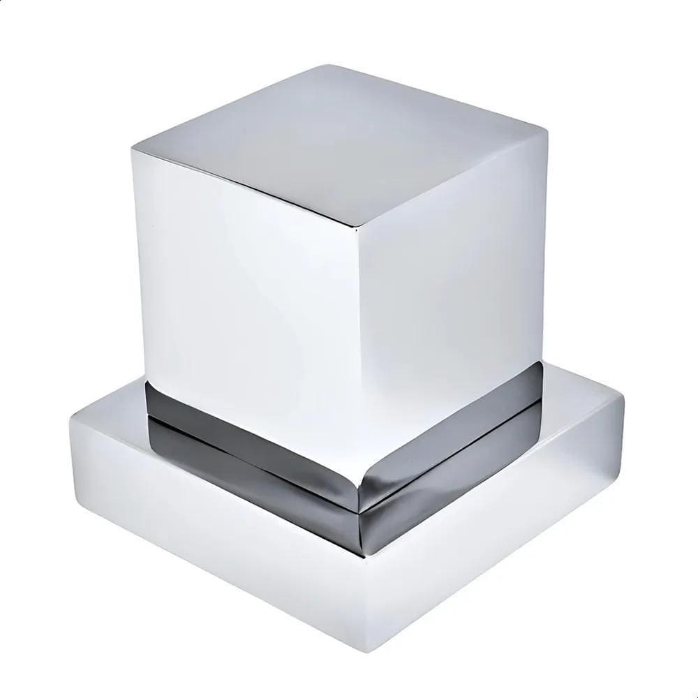 2X Soft Inox Acabamento Quadrado Registro Volante Metal Padr