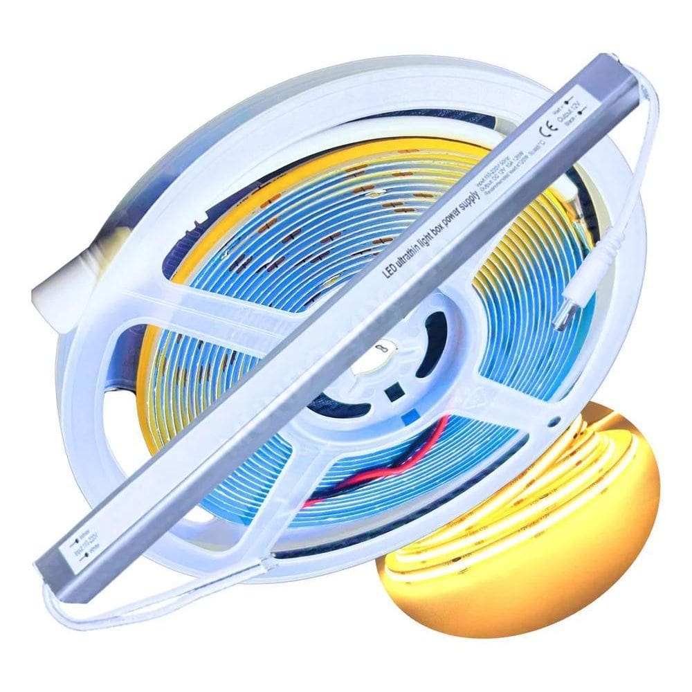 2X Mundo Mix Led 01 Rolo Mundo Mix Led 5Mt Fita Cob Quente 3