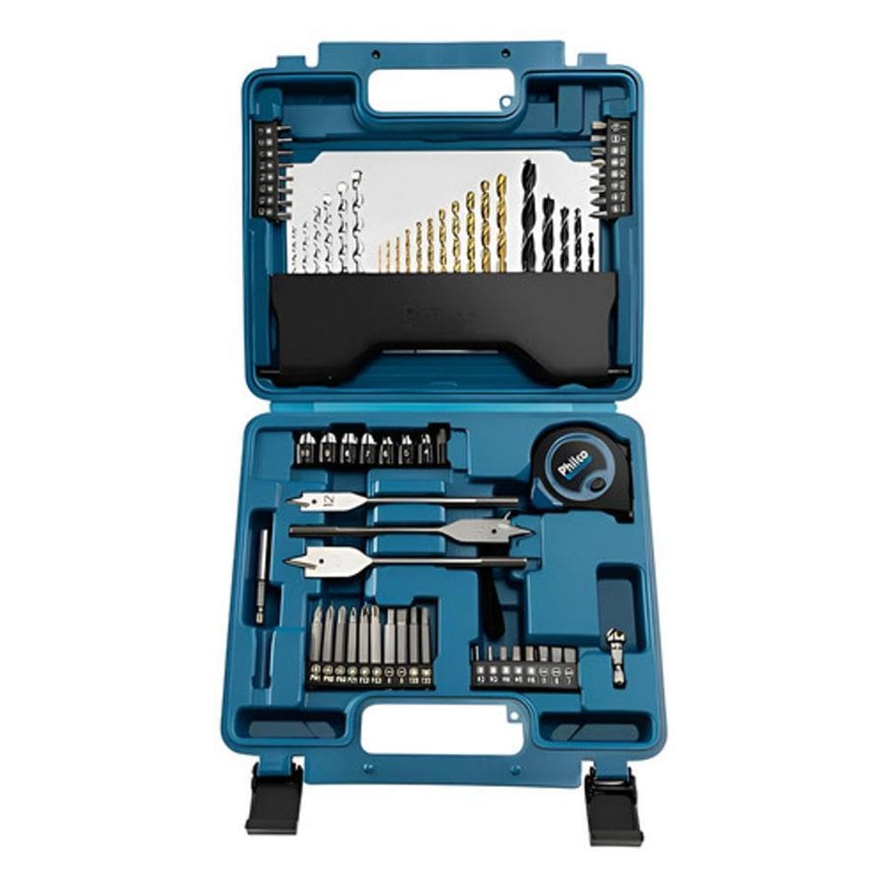 Kit De Ferramentas Com 70 Peças E Maleta Pkf01 Philco Azul