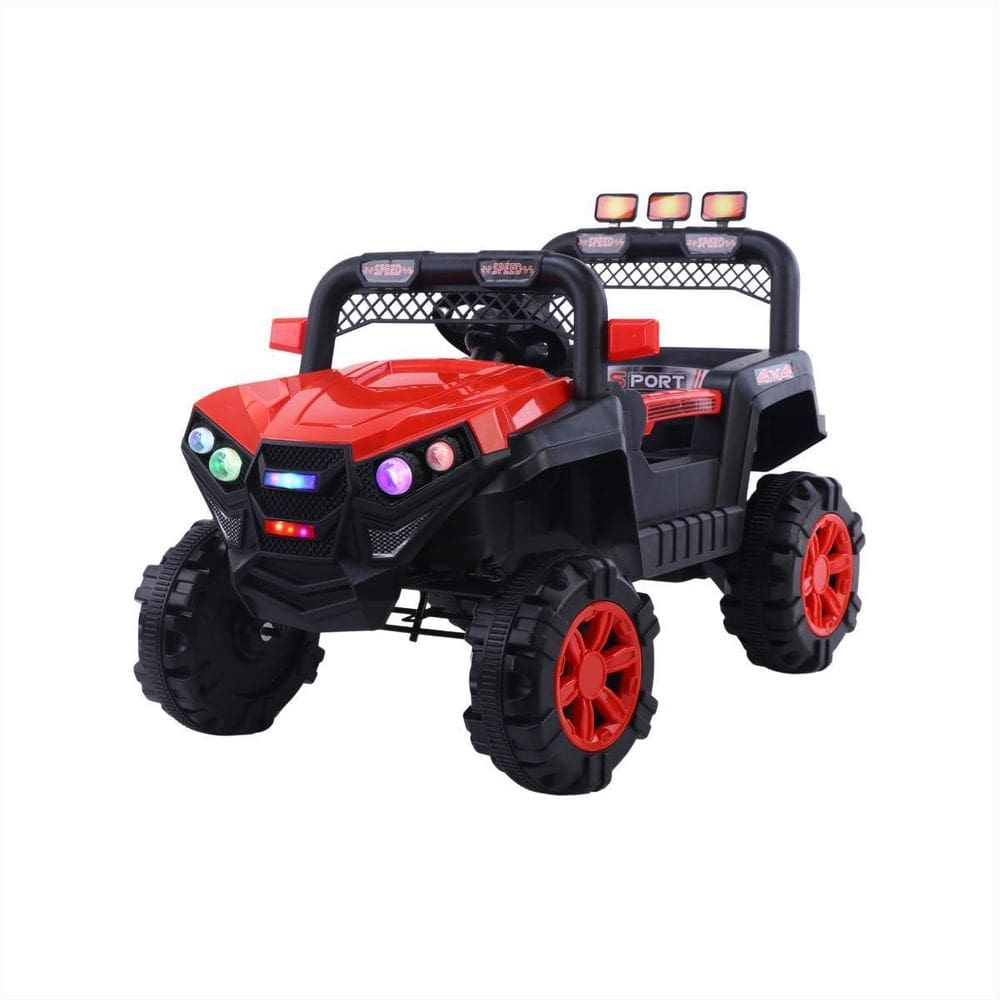 Carrinho Elétrico 12V Utv Vermelho Usb Faróis Led Potente
