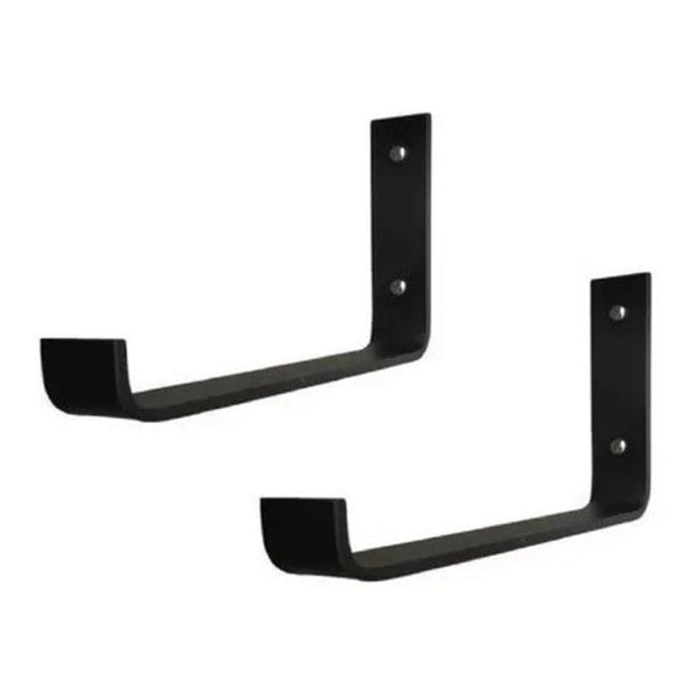 Mão Francesa Invertida 20Cm Suporte Ferro Industrial 2P