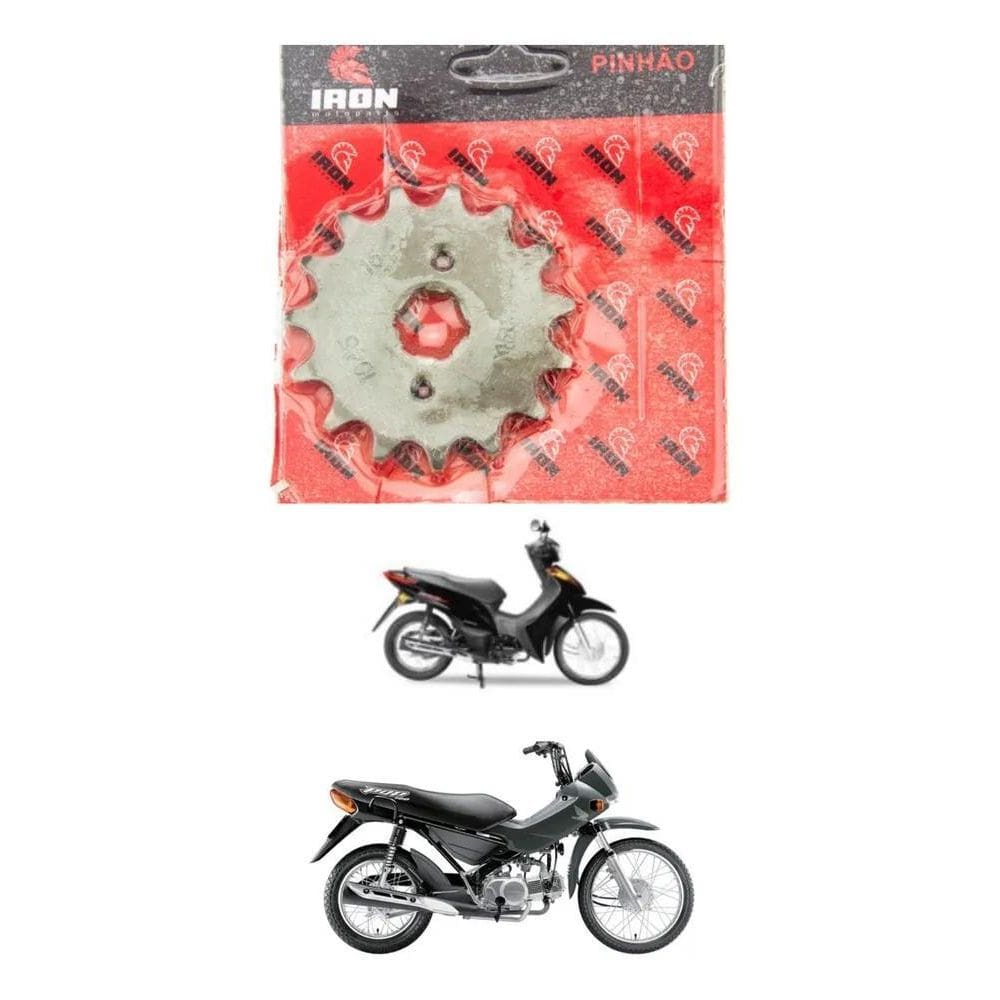 2X Pinhão Honda Pop 100 15 Dentes Aço 1045 Com Garantia