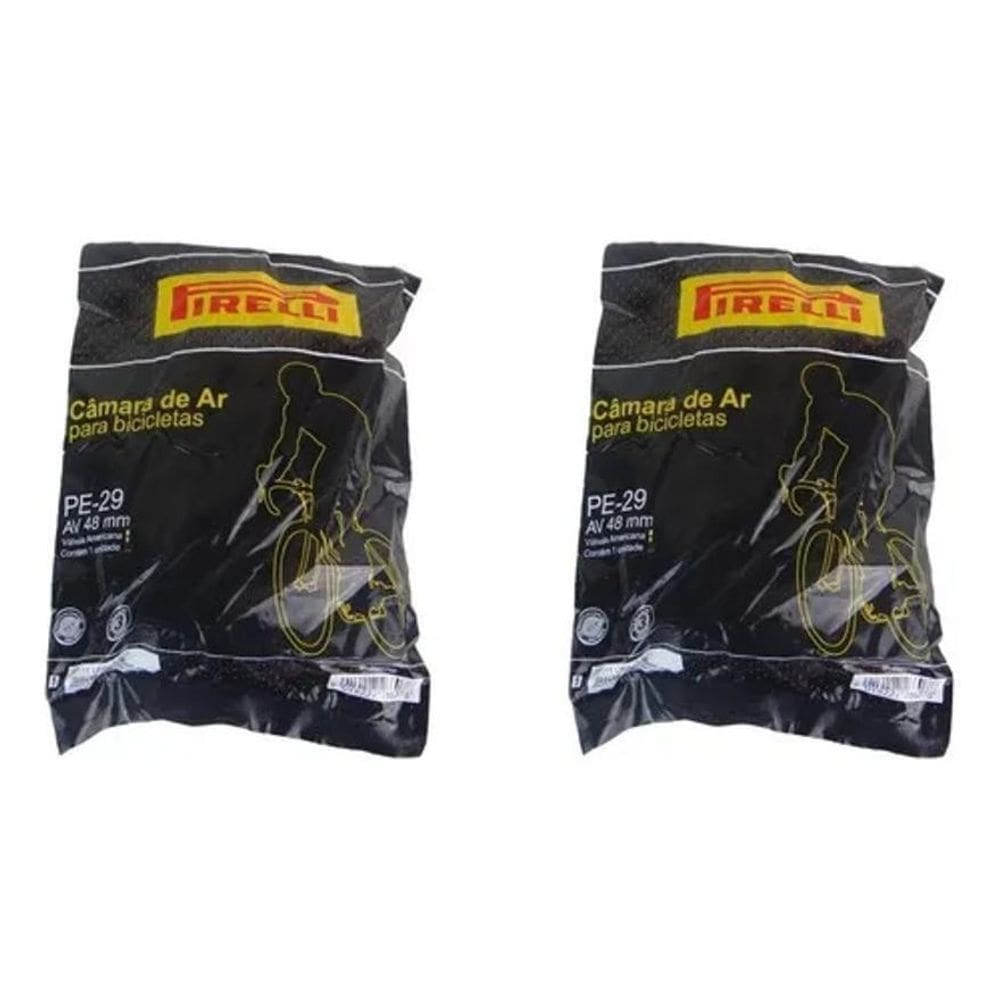 2X Par Câmara De Ar Mtb Pirelli Aro 29 Bico Grosso 48Mm Tipo