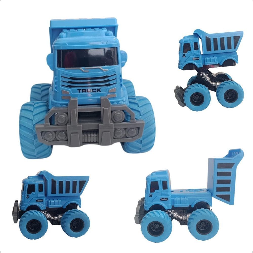 Brinquedo Caminhão Construção Fricção Infantil Colorido