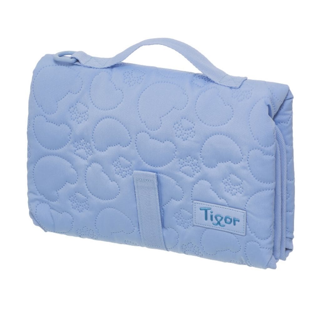 Trocador de Fralda Tigor T Tigre Little Shine Bebê Menino Cor Azul Luxo Portátil Dobrável Impermeável Lavável