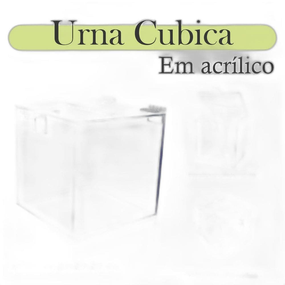Urna Acrílico Sorteio Caixa Sugestões Cubo 20 Cm X 20 Cm