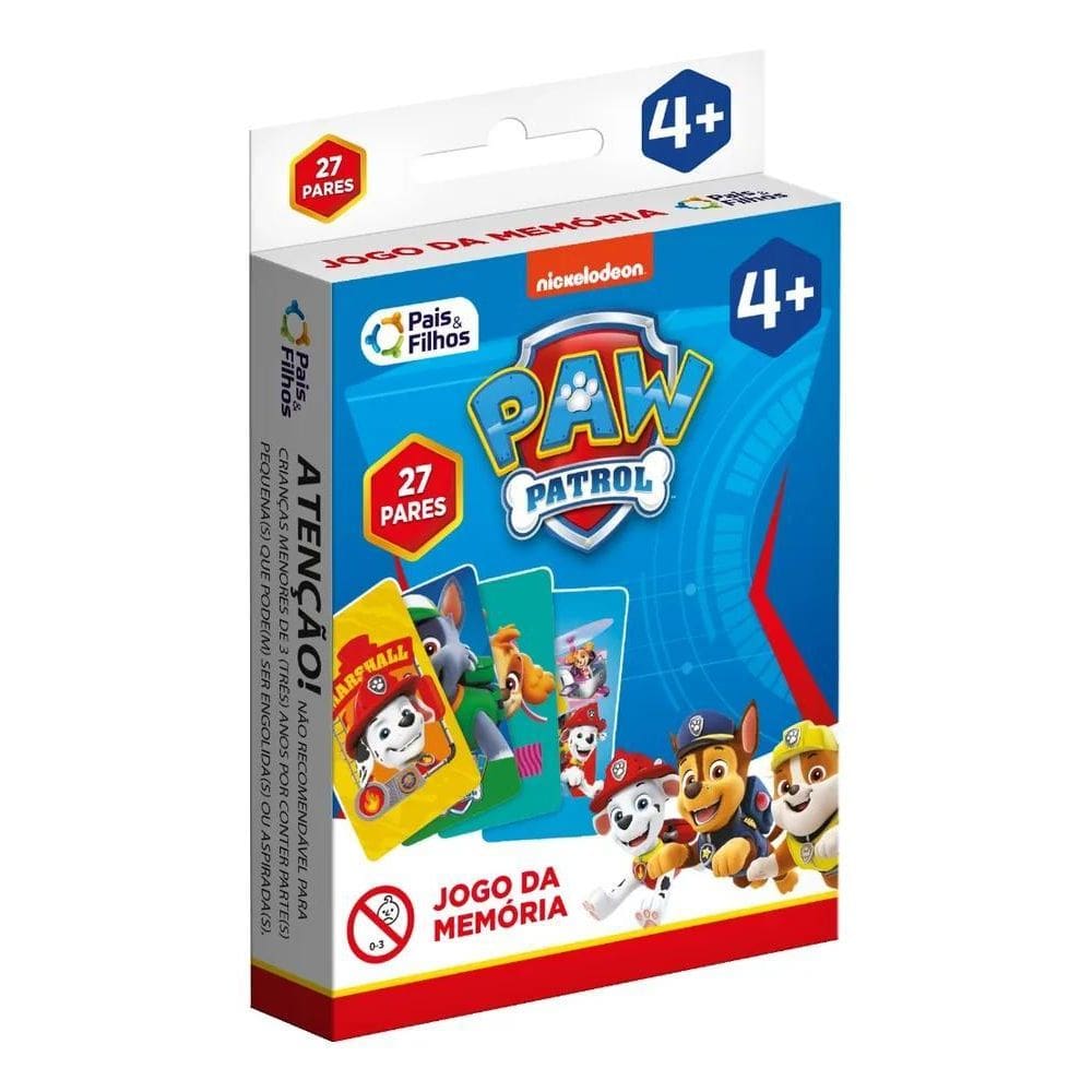 Jogo De Cartas Memória Patrulha Canina Pais E Filhos 792490