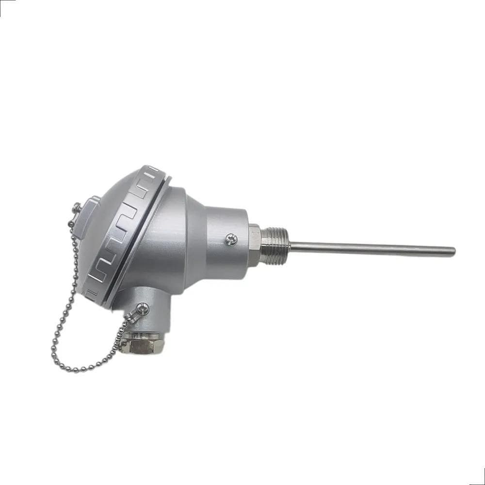 2X Termopar Pt100 Sensor 3 Fios Cabecote Rosca 1/2 Bsp Hast