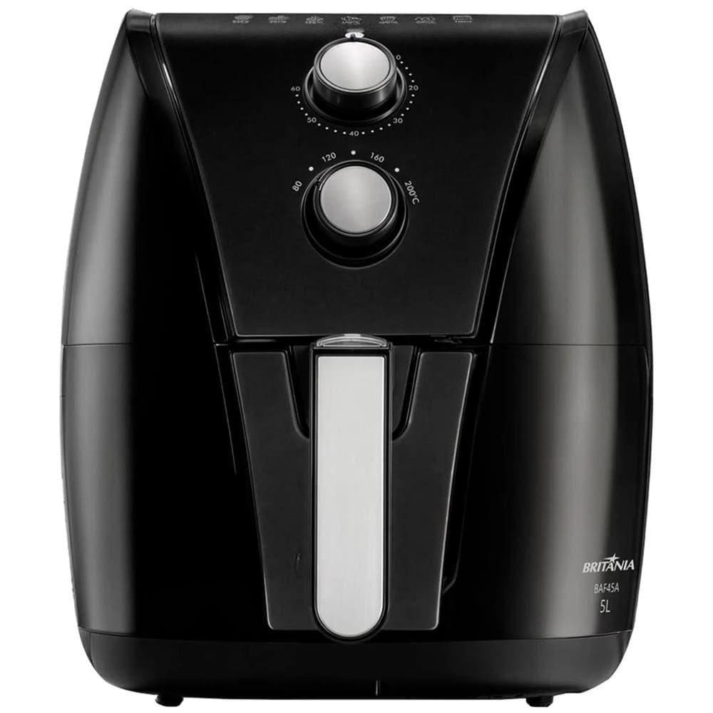 Fritadeira Air Fryer Britânia 5L 1500W BAF45A 63802122 Preto 220V