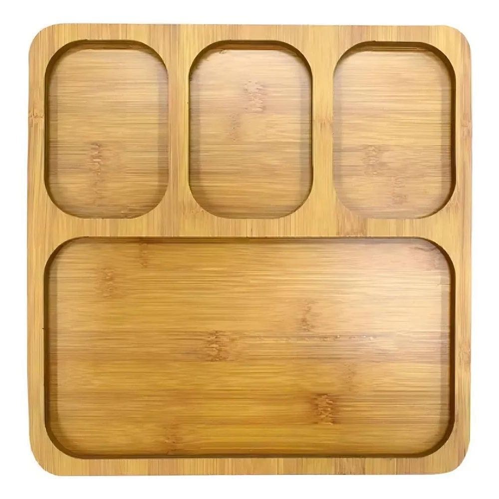 2X Tábua Petisco 4 Divisórias Cx121 Churrasco Frios Aperitiv