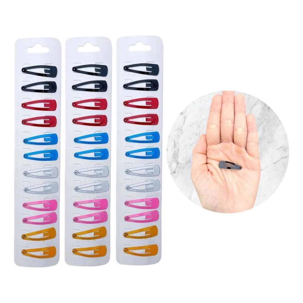 36 Presilhas Pequenas Tic Tac Para Cabelo  Revenda