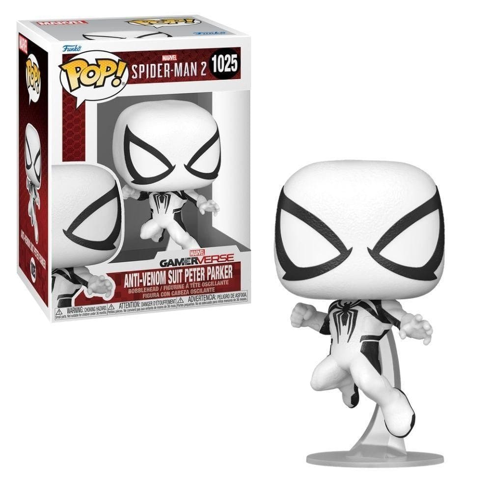 Boneco Funko Pop Spider-Man 2 Peter Parker Traje Anti-Venom