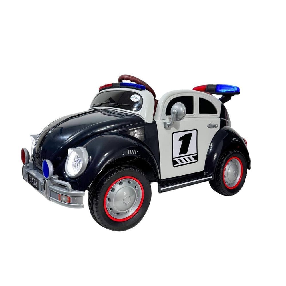 Carrinho Elétrico Infantil Polícia Vintage 12V
