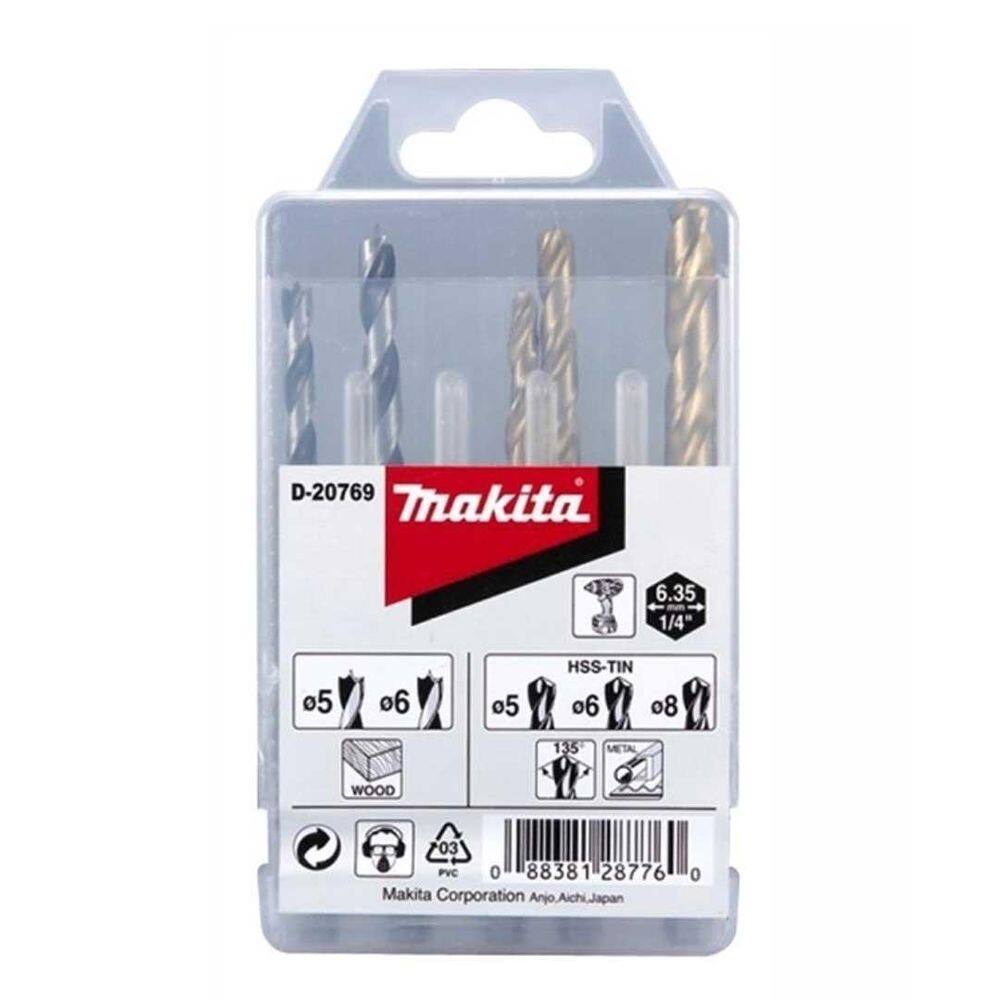 Jogo De Broca Haste Hexagonal 1/4 - D-20769 - Makita